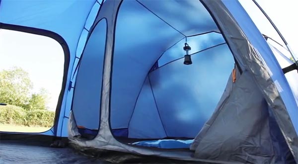 Палатка Vango Beta 550 XL поглед отвътре