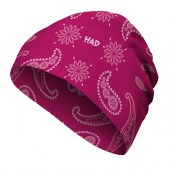 Ултралека зимна шапка H.A.D. Merino India Paisley Berry от 100% Мериносова вълна