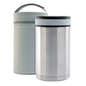 Термос за храна Laken Thermo Food 1.5 литра от неръждаема стомана с калъф и три контейнера