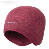 Топла зимна шапка Trekmates Annat Polartec, в цвят бордо