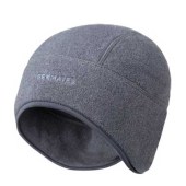 Топла зимна шапка Trekmates Annat Polartec, в сив цвят