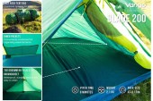 Лека двуместна двуслойна палатка за трекинг Vango Blade 200