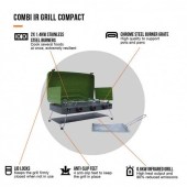 Комбиниран газов котлон с инфрачервен грил Vango Combi IR Grill Compact