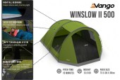 Петместна тунелна фамилна палатка с UV защита Vango Winslow II 500