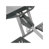 Сгъваема къмпинг маса с пейки Easy Camp Toulouse, с конструкция от стомана и алуминий