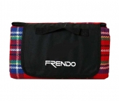 Леко двуслойно одеало за пикник Frendo в червен цвят