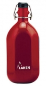 Манерка с карабинер Laken Octogonal Red, 1 литър