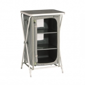 Сгъваем шкаф за къмпинг Outwell Domingo, с алуминиева конструкция, органайзер и ламиниран плот