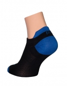 Ниски спортни чорапи Tashev Multisport Mini Ultralight в цвят черен със синьо