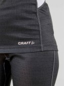 Дамски комплект термобельо Craft Baselayer Set W - блуза с дълъг ръкав и клин, тъмно сив цвят