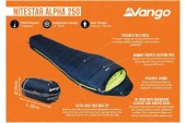 Топъл спален чувал тип мумия Vango Nitestar Alpha 250