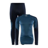 Мъжки термо-комплект Craft Core Dry Baselayer Set син - клин и блуза с дълъг ръкав