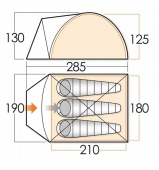 Туристическа палатка Vango Alpha 300