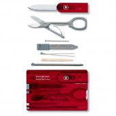 Швейцарско ножче-карта Victorinox SwissCard Ruby